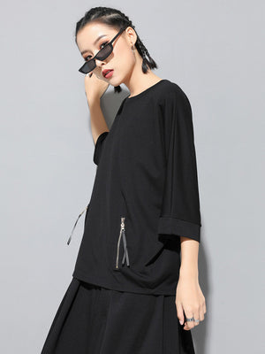 Women's Basic Black T Shirts