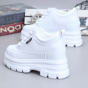 Women's White Sneakers Platform