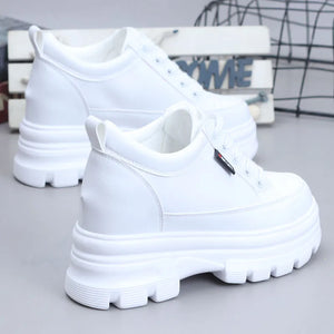 Women's White Sneakers Platform