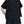 Women's Black Casual T-shirt with Short Sleeve - product view on white background