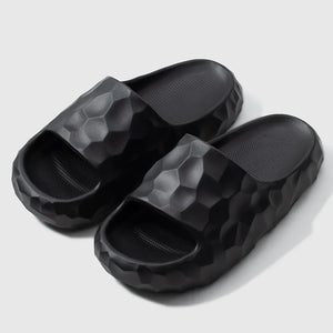 Womens Black Chunky Sandals