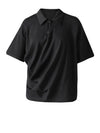 Women's Black Collar T Shirt