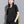 Damen-T-Shirt aus schwarzer Baumwolle