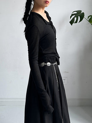 Women's Black Designer T Shirt