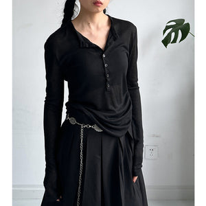 Women's Black Designer T Shirt