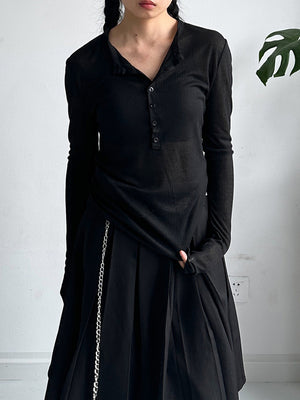 Women's Black Designer T Shirt