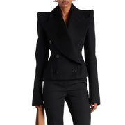 Veste de robe noire pour femme