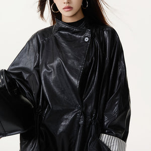 Women's Black Faux PU Leather Jackets