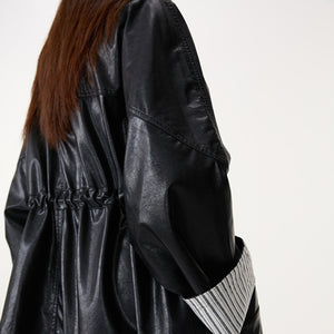 Women's Black Faux PU Leather Jackets