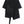 Women's Black Flower Ruffles Ribbon T-shirt