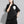 Women's Black Graphic Round Neck T Shirt
