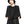 Women's Black Half Sleeve T Shirts - product view on white background