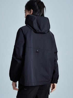 Women's Black Jacket With Hood