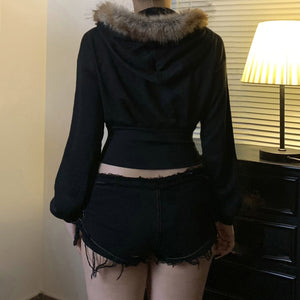 Women's Black Jackets With Hood