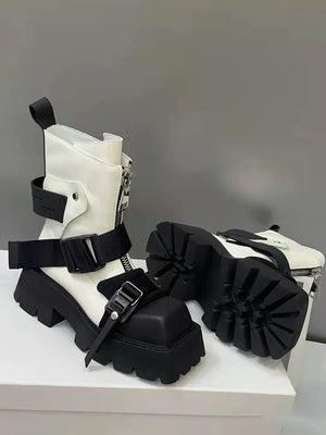 Womens Black Lace Up Winter Boots