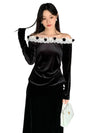 Women's Black Long Sleeve T Shirt