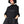 Women's Black Loose Pocket T-shirt