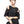 Women's Black Off Shoulder Plus Size T-shirts - product view on white background
