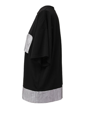 Women's Black Oversized T Shirt
