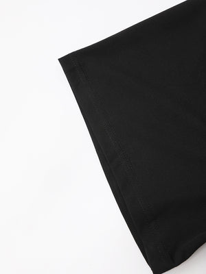 Women's Black Oversized T Shirt