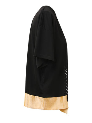 Women's Black Oversized T Shirt