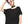 Women's Black Plain T Shirt