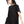 Women's black Pleated oversized T-shirt