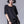 Women's Black Pleated T-shirt with Short Sleeves Fashion
