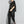 Women's Black Pocket T-shirt with Round Neck