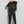 Women's Black Pocket T-shirt with Round Neck