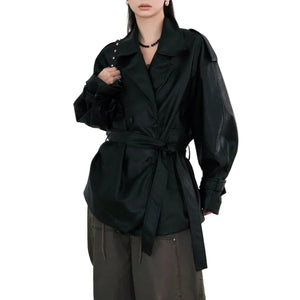 Women's Black PU Leather Jackets