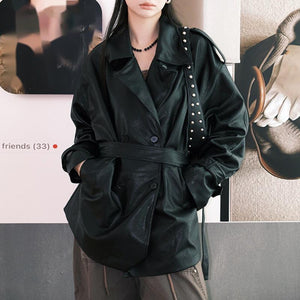 Women's Black PU Leather Jackets