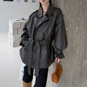 Women's Black PU Leather Jackets