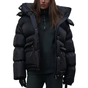 Women's Black Puffer Jacket