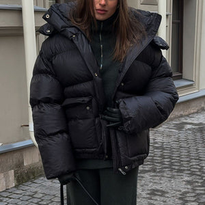 Women's Black Puffer Jacket