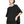 Women's Black Short Sleeve T Shirt - product view on white background