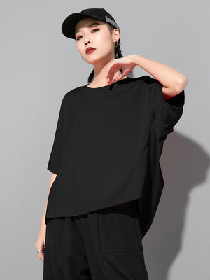 Women's Black Short Sleeve T Shirt