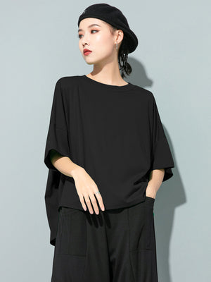 Women's Black Short Sleeve T Shirt