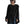 Women's Black Side Slit Irregular Oversized T-shirt