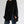 Women's Black Side Slit Irregular Oversized T-shirt