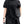 Women's Black Spliced Oversized T-shirt