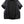 Women's Black Spliced Oversized T-shirt
