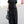 Women's Black Spliced Oversized T-shirt