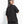Women's Black Zipper T-shirt with Round Neck