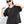 Women's Black Zipper T-shirt with Round Neck