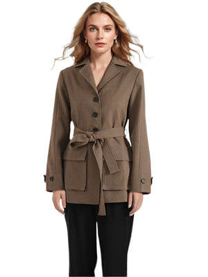 Women's Blazer Belt Jacket Spring
