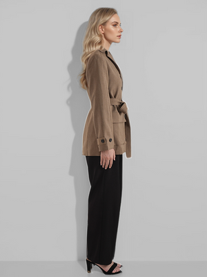 Women's Blazer Belt Jacket Spring