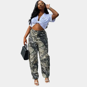 Women's camo cargo pants