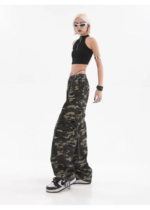 Camo cargo jogger pants