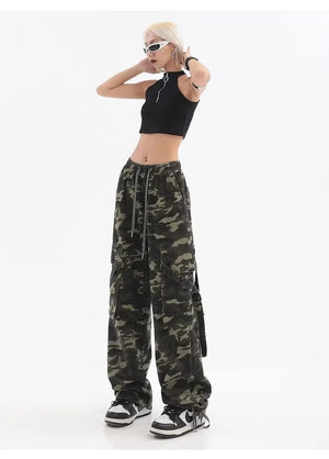 Camo cargo jogger pants